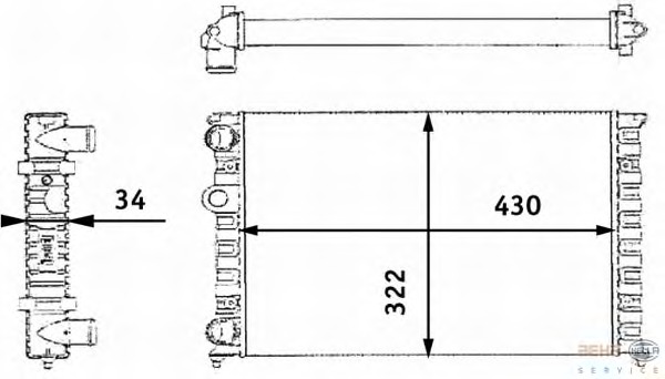 Radiator racire motor