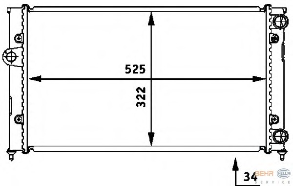 Radiator racire motor