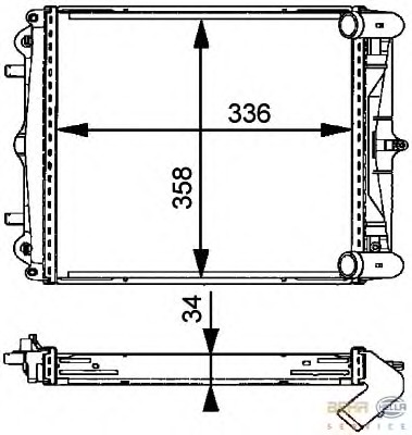 Radiator racire motor