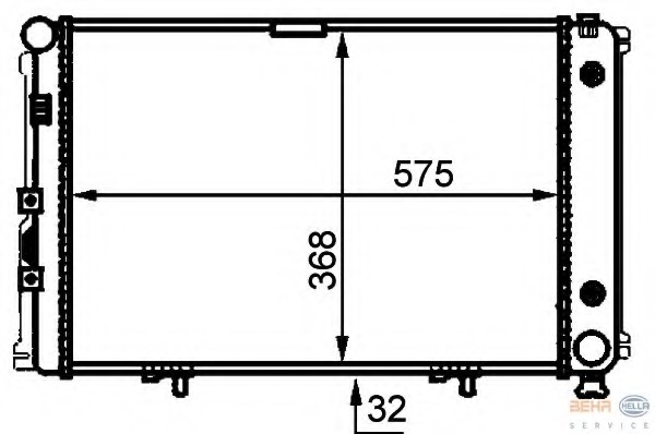 Radiator racire motor