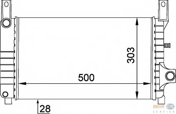 Radiator racire motor