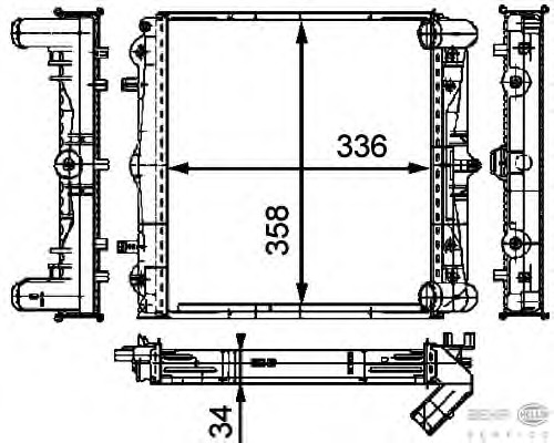 Radiator racire motor