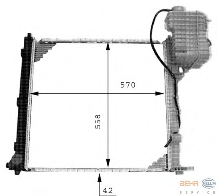 Radiator racire motor