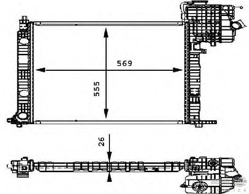 Radiator racire motor