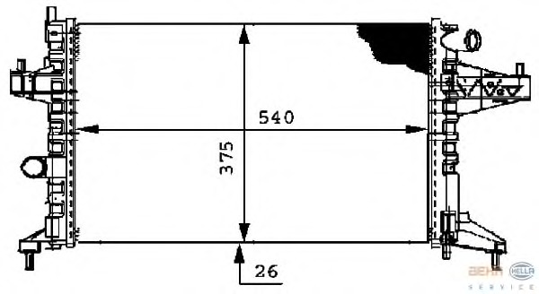 Radiator racire motor