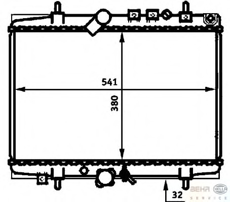 Radiator racire motor