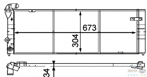 Radiator racire motor