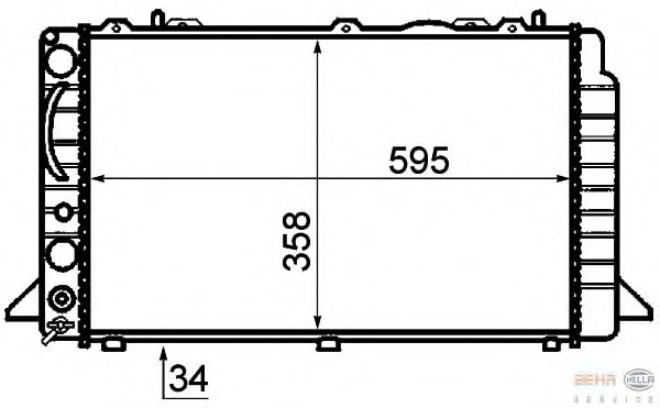 Radiator racire motor