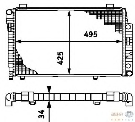 Radiator racire motor