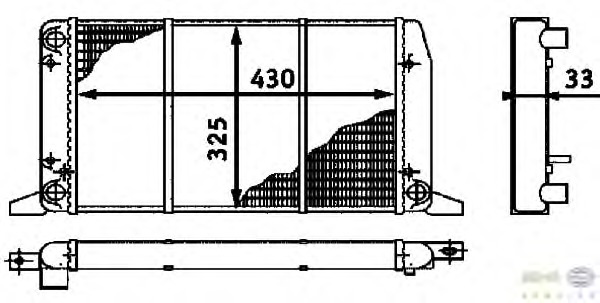 Radiator racire motor