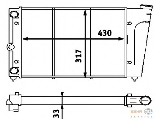 Radiator racire motor