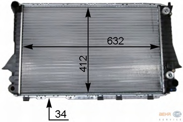 Radiator racire motor