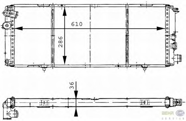 Radiator racire motor