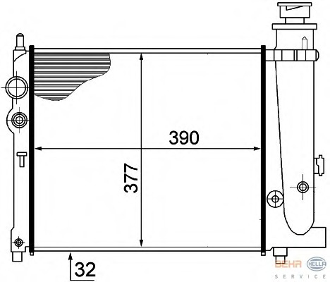 Radiator racire motor