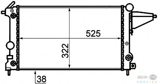 Radiator racire motor