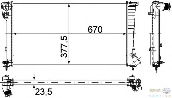 Radiator racire motor