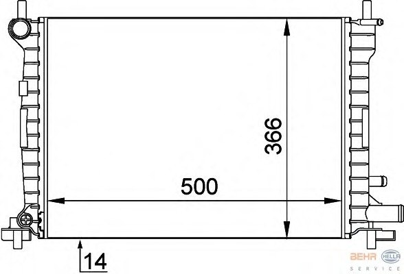 Radiator racire motor