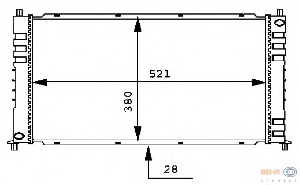 Radiator racire motor