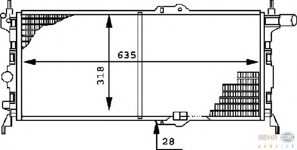 Radiator racire motor