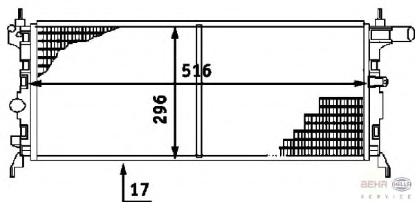 Radiator racire motor