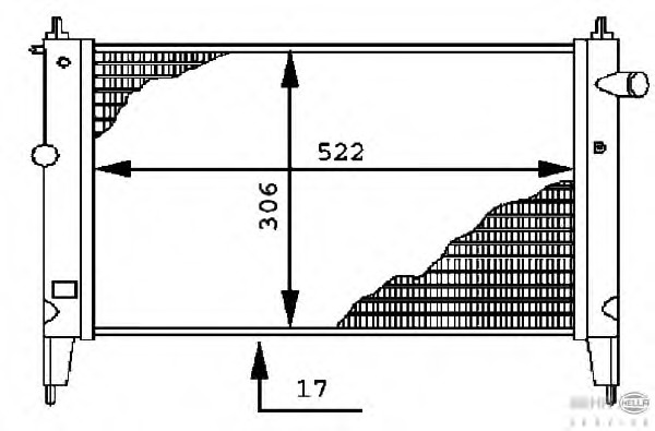 Radiator racire motor