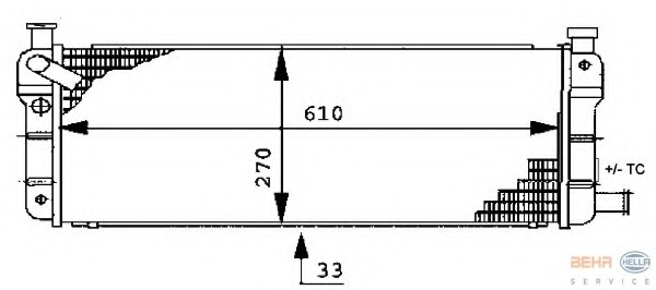 Radiator racire motor