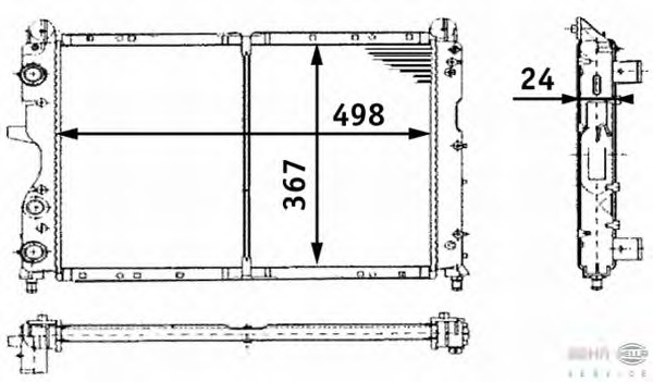 Radiator racire motor