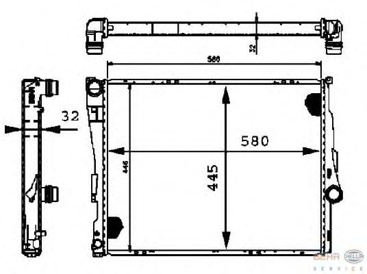 Radiator racire motor