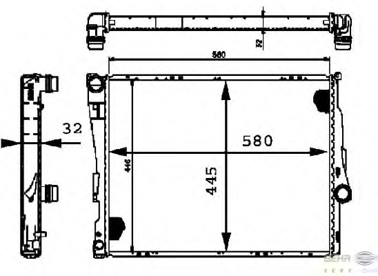 Radiator racire motor