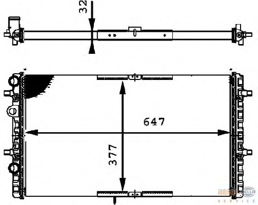 Radiator racire motor