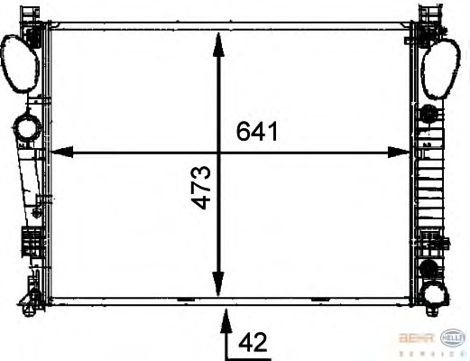 Radiator racire motor