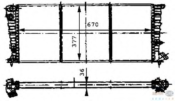 Radiator racire motor