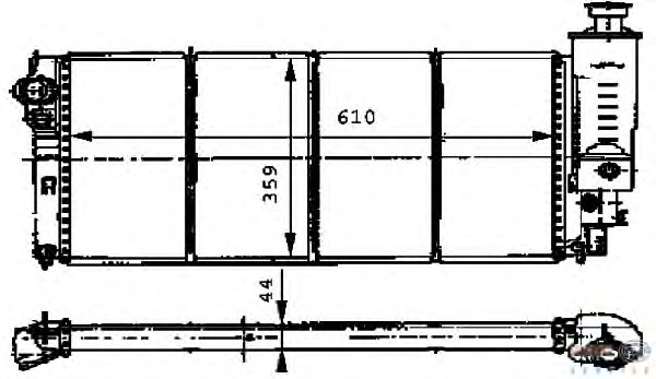 Radiator racire motor