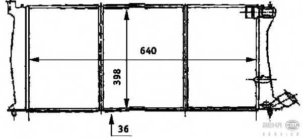 Radiator racire motor