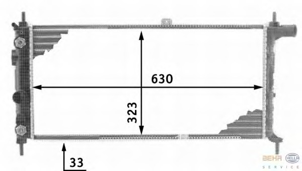 Radiator racire motor