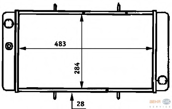 Radiator racire motor