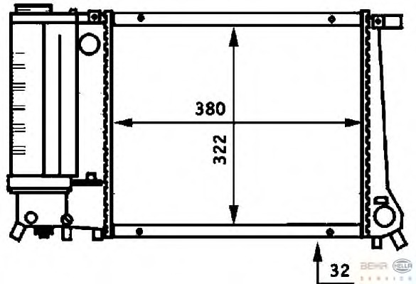 Radiator racire motor