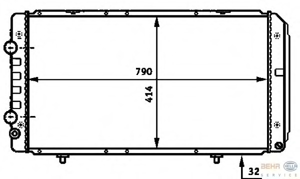 Radiator racire motor