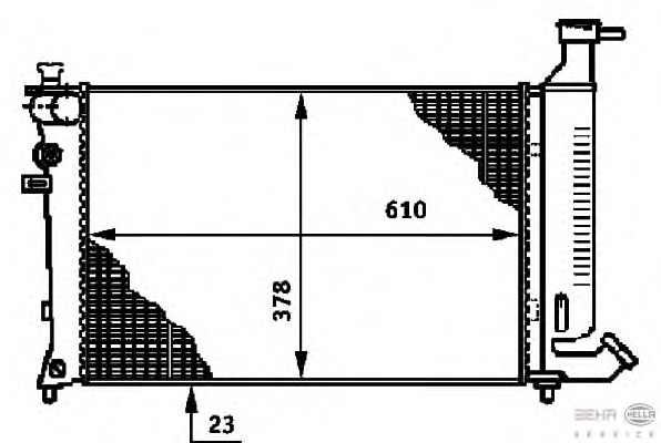 Radiator racire motor