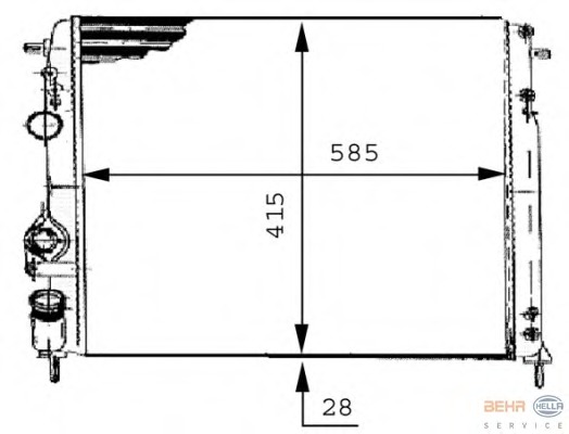 Radiator racire motor