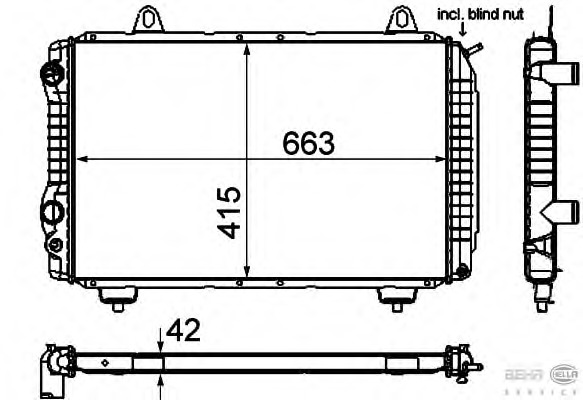 Radiator racire motor