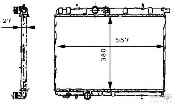 Radiator racire motor