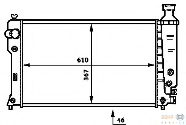 Radiator racire motor