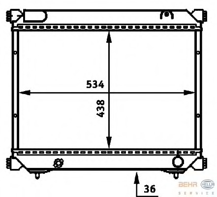 Radiator racire motor