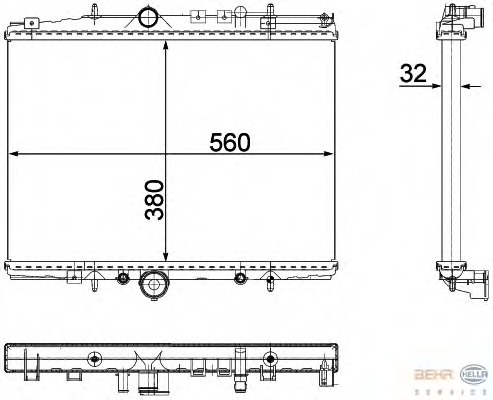 Radiator racire motor