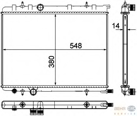 Radiator racire motor