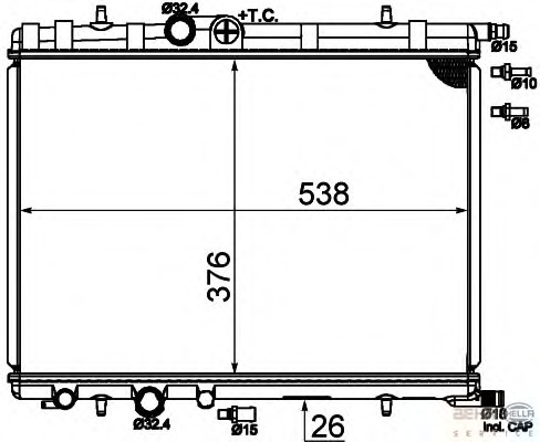 Radiator racire motor