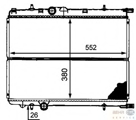 Radiator racire motor