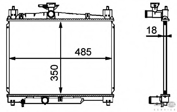 Radiator racire motor