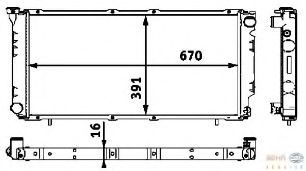 Radiator racire motor